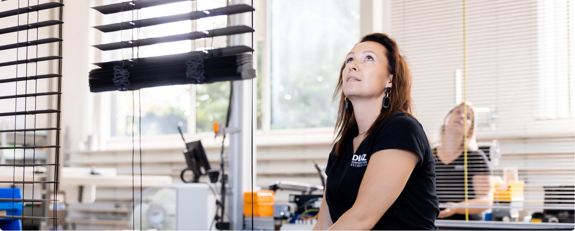 Horizontale jaloezie achtergrond