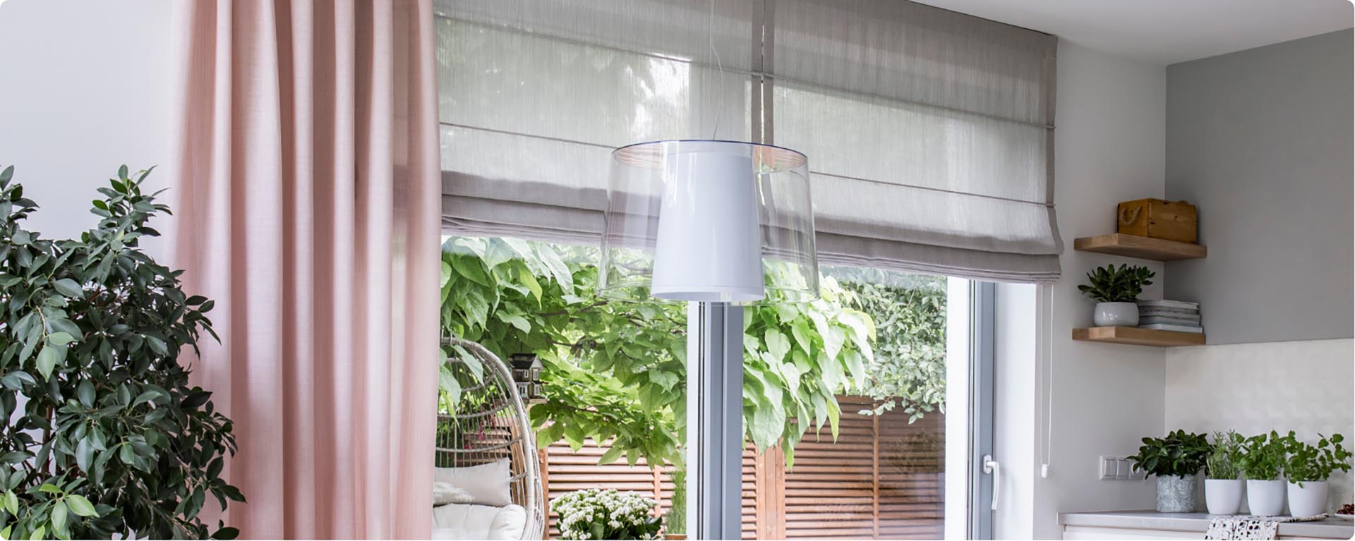 Vouwgordijnen achtergrond